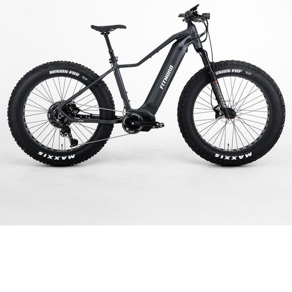 **OUTLET**FitNord Rumble 1000 Sähköfatbike G2, musta 43cm, Akku 612Wh 1