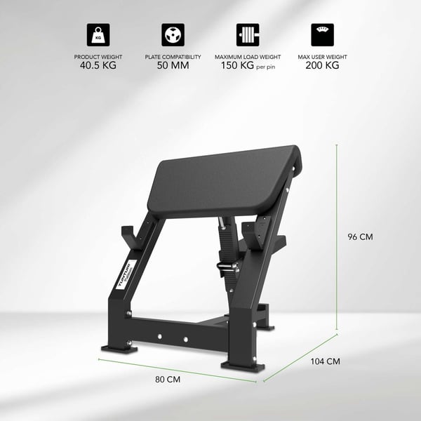 Tunturi Platinum Scott-hauiskääntöteline, levypainoille