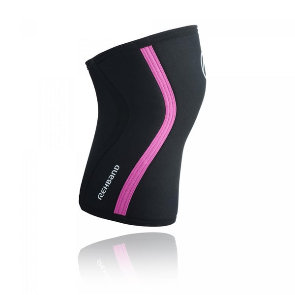 Rehband RX Polvituki 7 mm, musta-pinkki