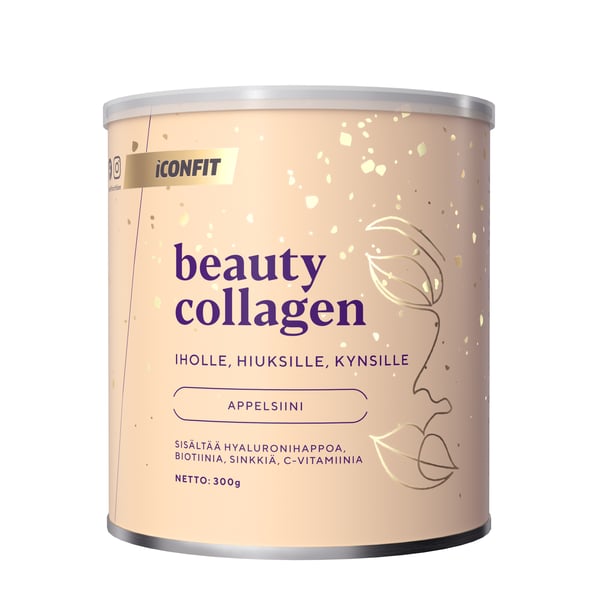 ICONFIT Beauty Collagen - Appelsiini 300g — Kauneuskollageeni