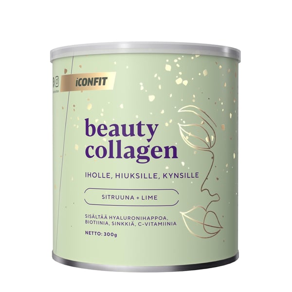 ICONFIT Beauty Collagen - Sitruuna-Lime 300g — Kauneuskollageeni