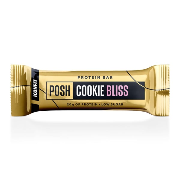 ICONFIT Protein Bar Posh Cookie Bliss 55g BALT — Proteiinipatukka