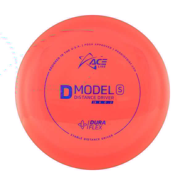 Prodigy Disc ACE Line D Model S DuraFlex Pituusdraiveri Frisbeegolfkiekko, punainen
