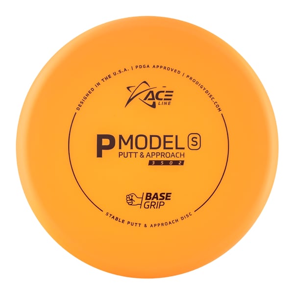 Prodigy Disc ACE Line P Model S BaseGrip Putteri Frisbeegolfkiekko, oranssi