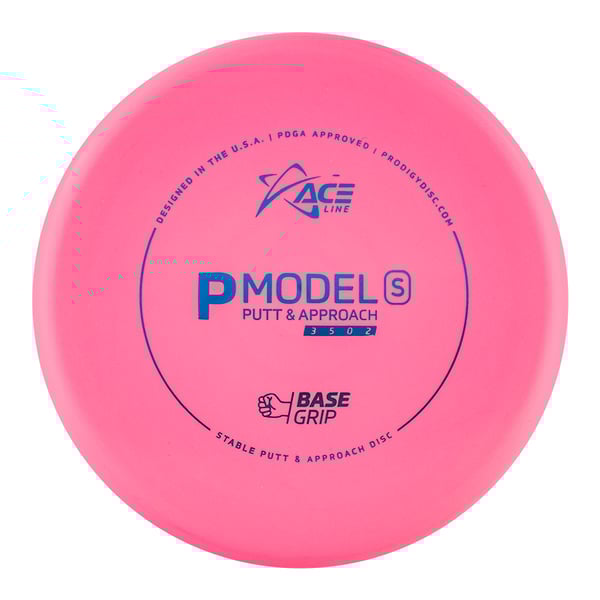 Prodigy Disc ACE Line P Model S BaseGrip Putteri Frisbeegolfkiekko, pinkki