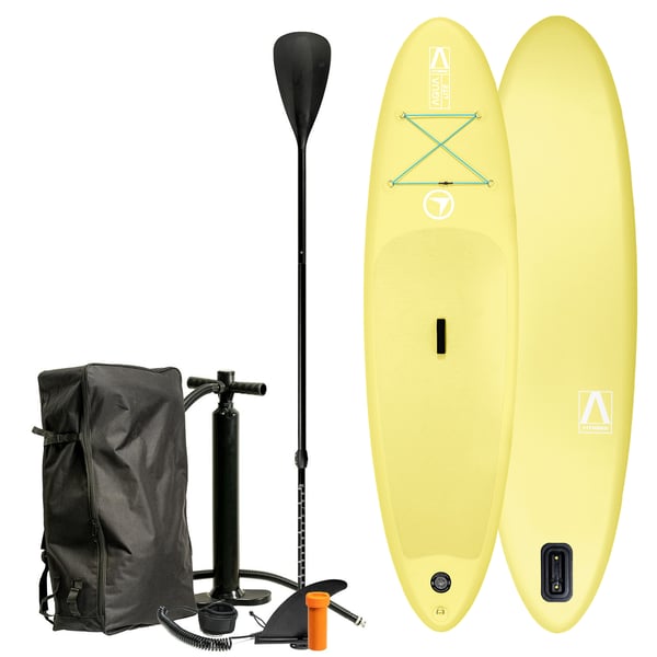 FitNord Aqua Lite SUP-lautasetti, keltainen (kantavuus 110 kg) 2025