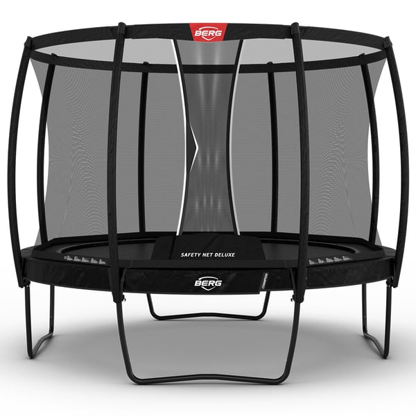 BERG Champion Regular Trampoliini 330 cm + Deluxe-turvaverkko, musta