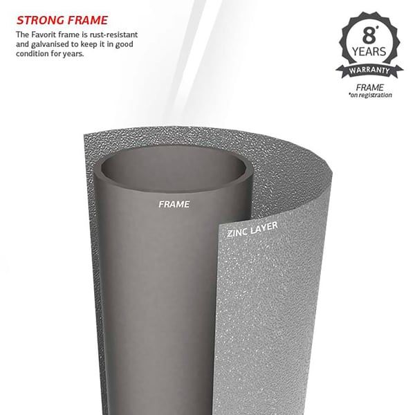 BERG Favorit Trampoliini 380 cm + Turvaverkko, harmaa