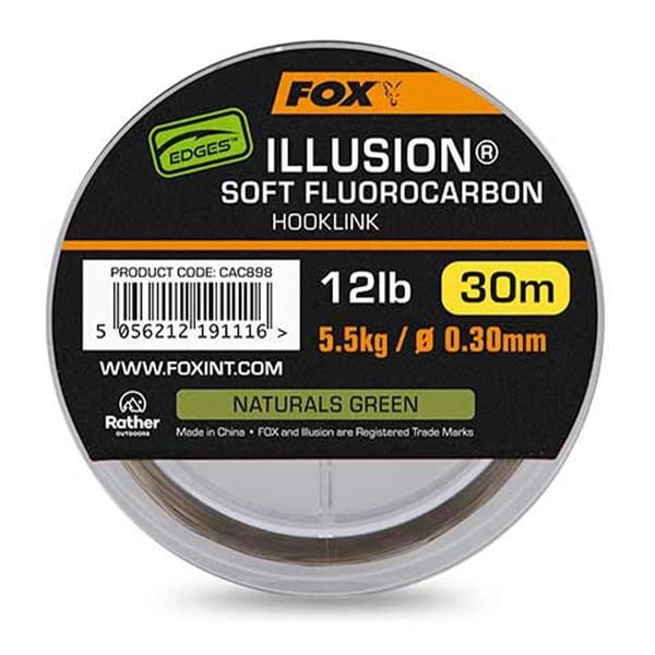 Rage Illusion soft flurocarbon 0.25mm 3.66kg / 8lbs trans khaki x 50m