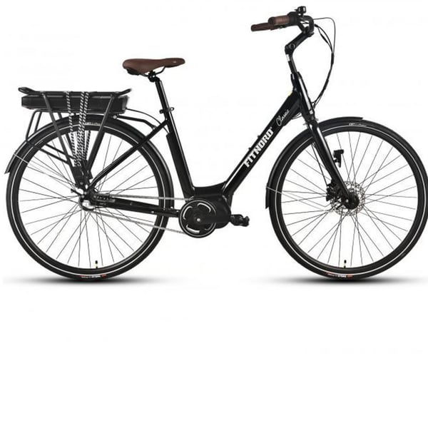 **OUTLET**FitNord Classic 500 Sähköpyörä, musta (612 Wh tehoakku) (Runko 48 cm, renkaat 28")