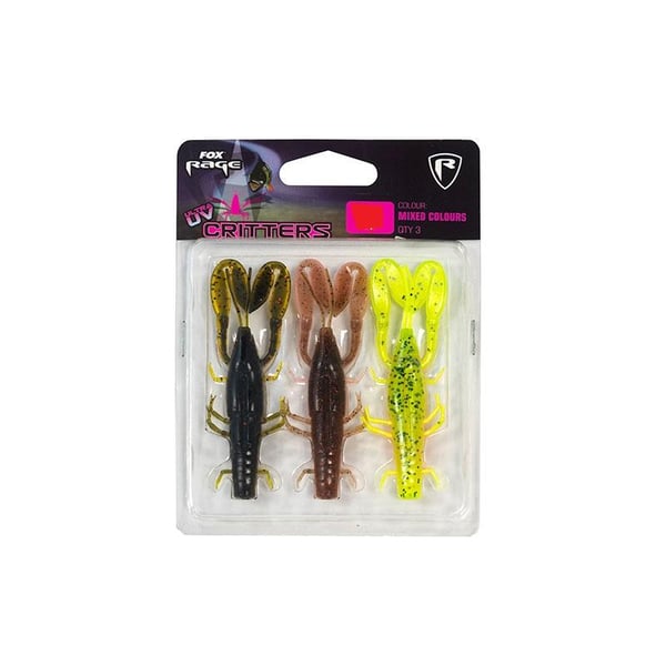 Critter 7cm / 2.75" mixed colour pack x 3pcs