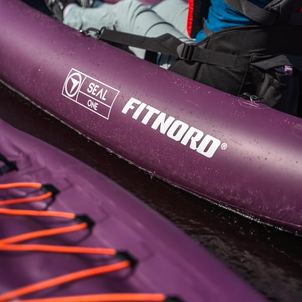 FitNord Seal One ilmatäytteinen kajakki, tummanvioletti (1-istuttava) 2025