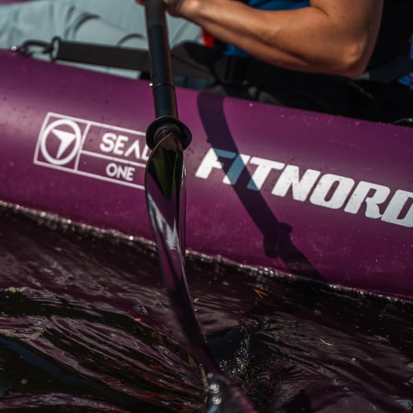 FitNord Seal One ilmatäytteinen kajakki, tummanvioletti (1-istuttava) 2025