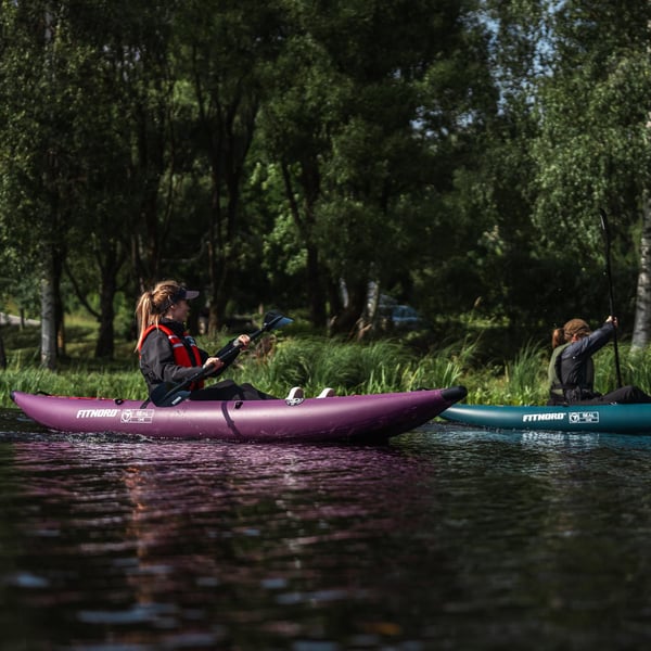 FitNord Seal One ilmatäytteinen kajakki, tummanvioletti (1-istuttava) 2025