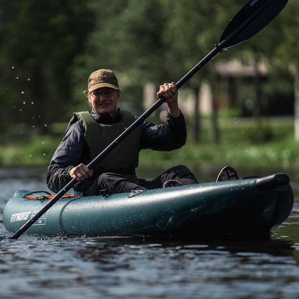 FitNord Seal One ilmatäytteinen kajakki, tummanvihreä (1-istuttava) 2025