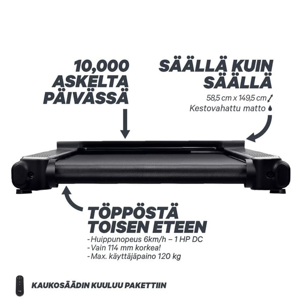 FitNord Walk 300 Kävelymatto *VOITELUVAPAA*