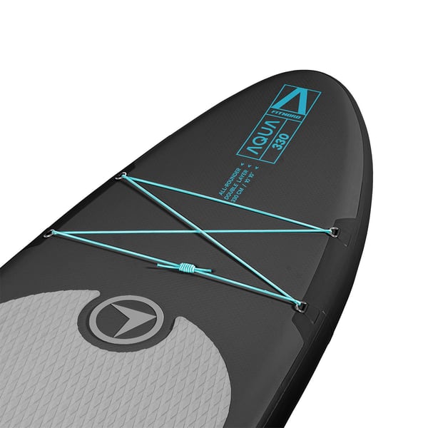 FitNord Aqua 330 SUP-lautasetti, musta (kantavuus 150 kg) 2025