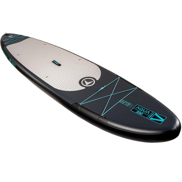 FitNord Aqua 330 SUP-lautasetti, musta (kantavuus 150 kg, alumiinimela) 2020-24