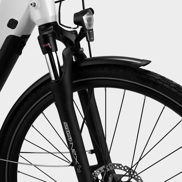 FitNord Ava 500 Sähköpyörä 2024, valkoinen (612 Wh akku)