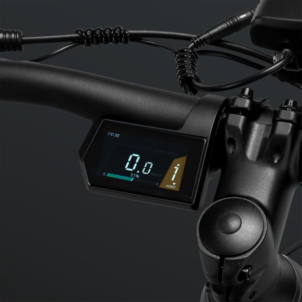 FitNord Ranger 900 Sähkömaastopyörä 2024, musta (856 Wh tehoakku)