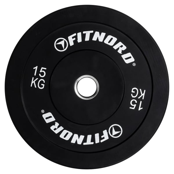 FitNord Bumper Black Levypaino 15 kg