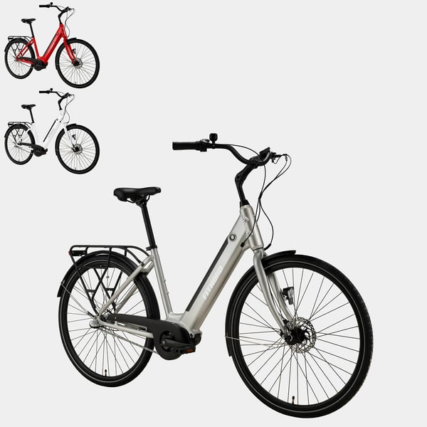 FitNord Classic 300 Sähköpyörä 2024, hopea (489,6 Wh akku)