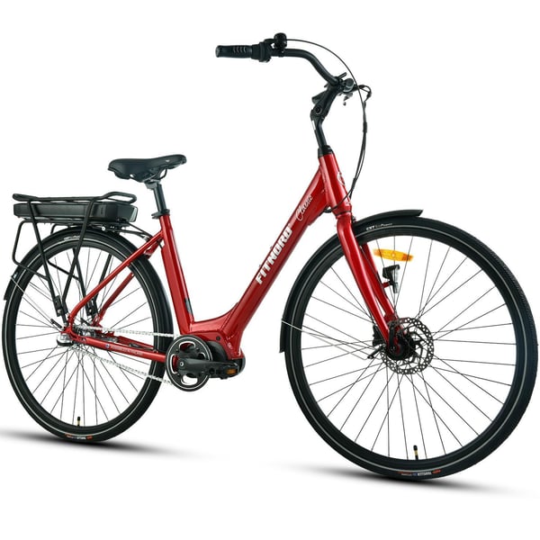 **OUTLET**FitNord Classic 500 Sähköpyörä, punainen (612 Wh akku)
