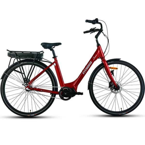 **OUTLET**FitNord Classic 500 Sähköpyörä, punainen (612 Wh akku)