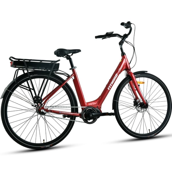 **OUTLET**FitNord Classic 500 Sähköpyörä, punainen (612 Wh akku)