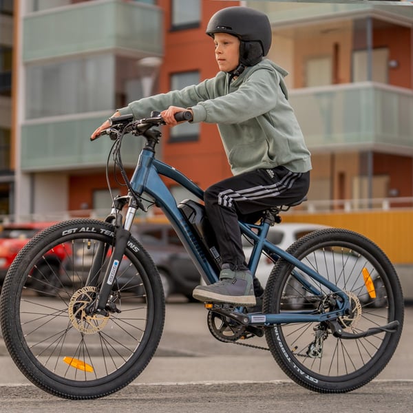 **OUTLET** FitNord Ranger Jr Sähkömaastopyörä, sininen (360Wh tehoakku)