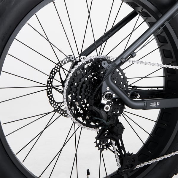 FitNord Rumble 1000 Sähköfatbike G2, musta