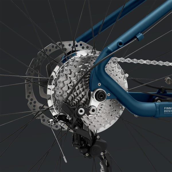 FitNord Rumble 1000 Sähköfatbike 2024, sininen (856 Wh tehoakku)