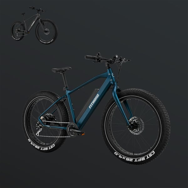 FitNord Rumble 300 Sähköfatbike 2024, sininen (720 Wh tehoakku)