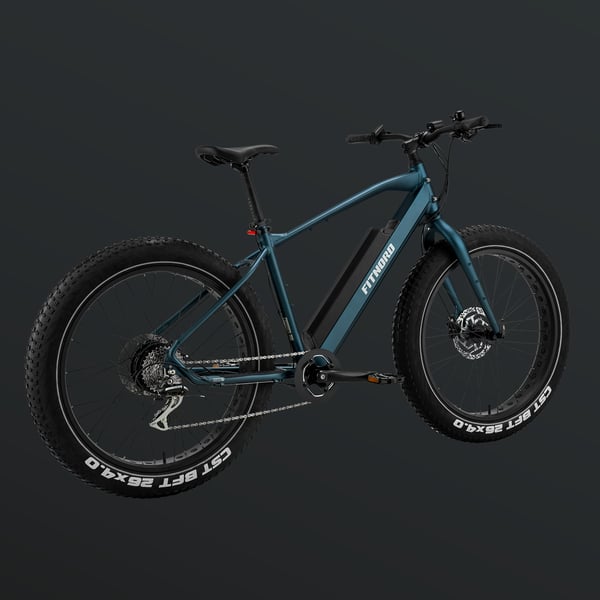 FitNord Rumble 300 Sähköfatbike 2024, sininen (720 Wh tehoakku)