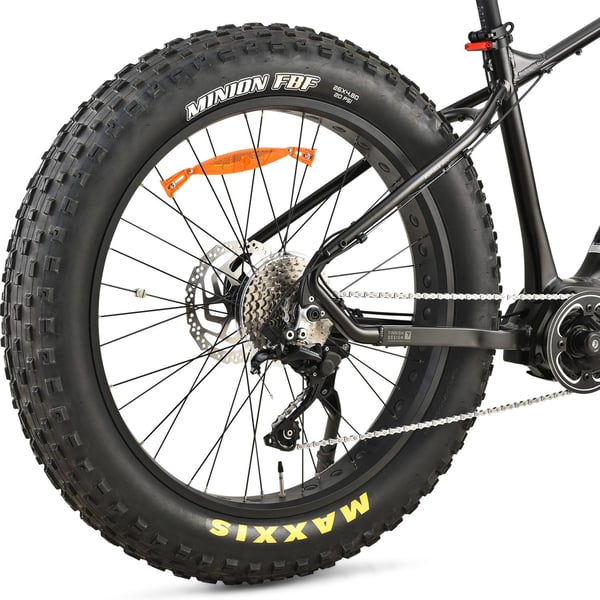 FitNord Rumble 900 Sähköfatbike, musta (882 Wh tehoakku)