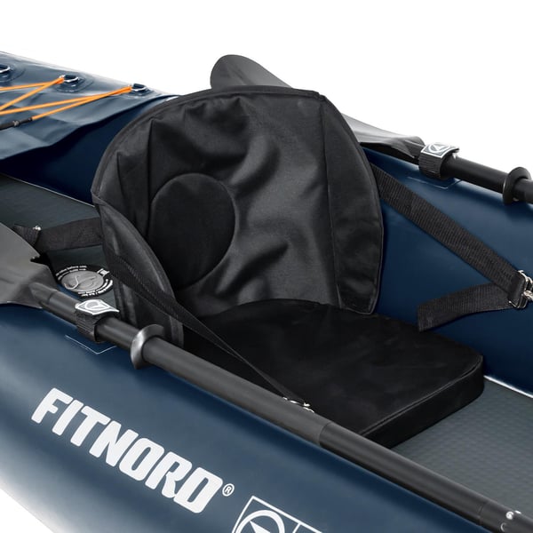 FitNord Seal Two ilmatäytteinen kajakki, tummansininen (2-istuttava) G2