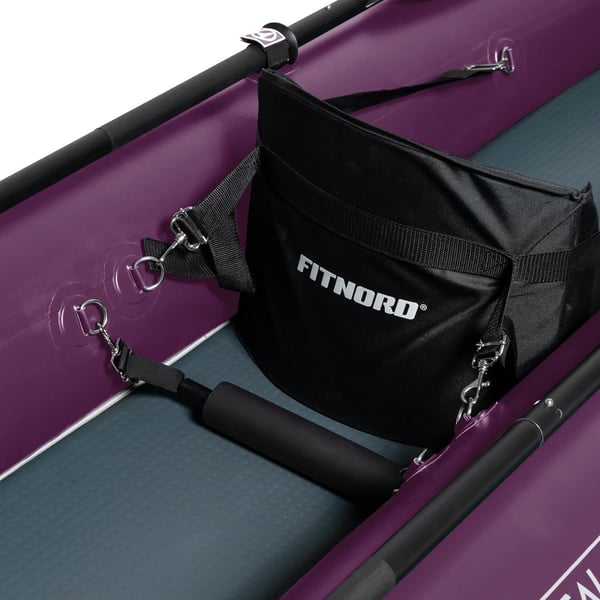 FitNord Seal Two ilmatäytteinen kajakki, tumma violetti (2-istuttava) G2