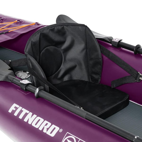 FitNord Seal Two ilmatäytteinen kajakki, tumma violetti (2-istuttava) G2