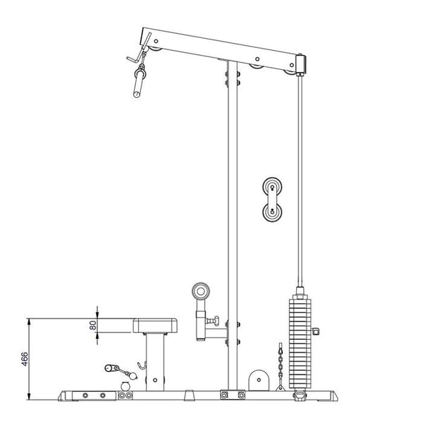 Body-Solid GLM84 Ylä- ja Alataljalaite, 95 kg painopakka