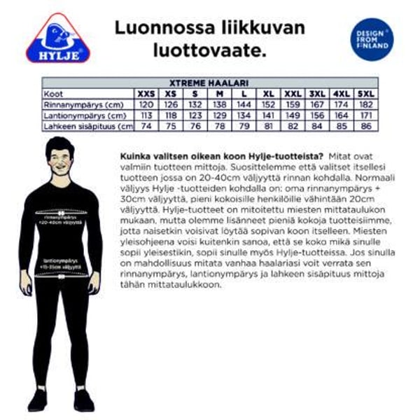 Hylje Xtreme musta -lämpöhaalari