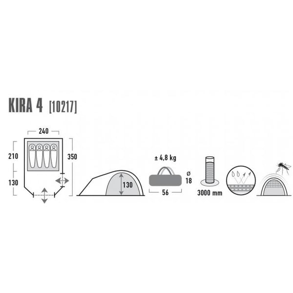 High Peak Kira 4.0 teltta, hopea