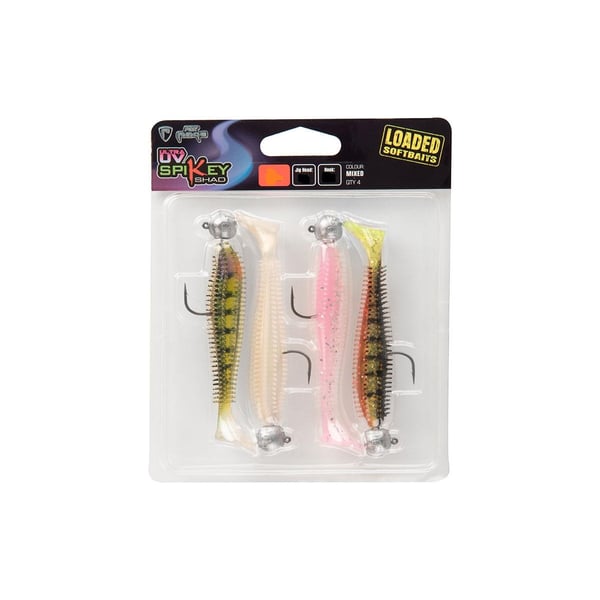 UV Spikey Shad Loaded 6cm 5g 1/0 x 4pcs
