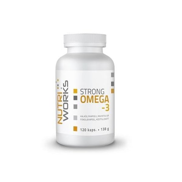 Omega 3, Nutri Works Strong Omega 3, 120 kaps.