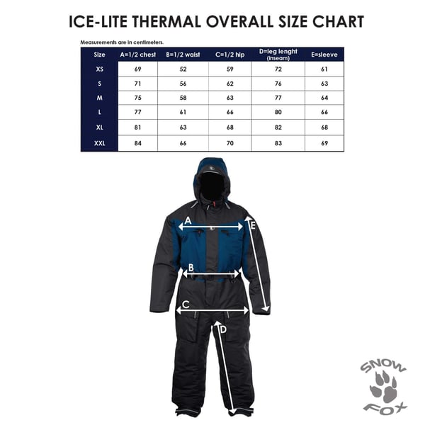 Snow Fox ICE-LITE lämpöhaalari musta/sininen