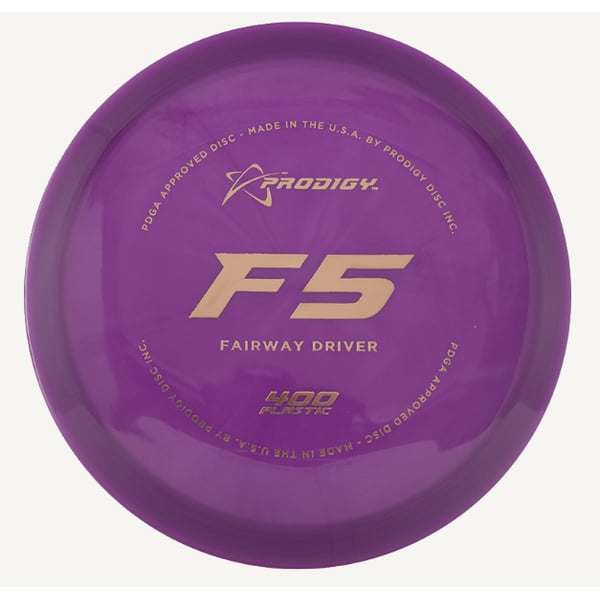 Prodigy Disc F5 400 Väylädraiveri Frisbeegolfkiekko, purppura/harmaa