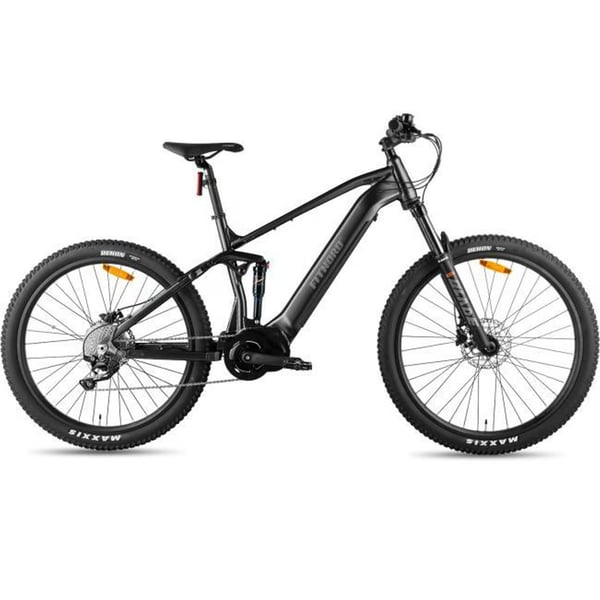 **OUTLET**FitNord Ranger 700FS Sähkömaastopyörä, musta 43cm (720 Wh tehoakku)