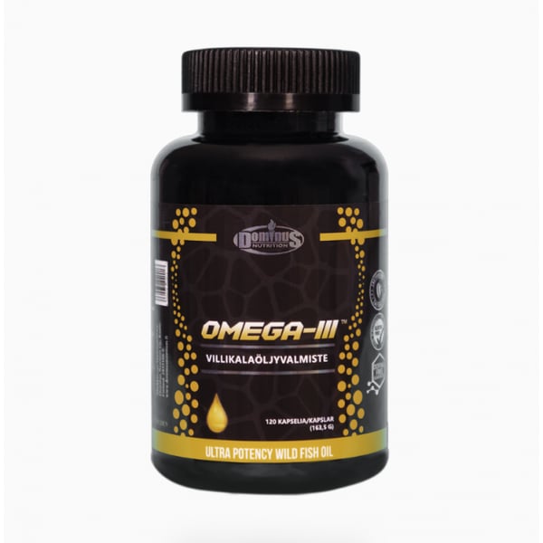 Dominus Nutrition OMEGA-III™ villikalaöljyvalmiste, 120 kaps