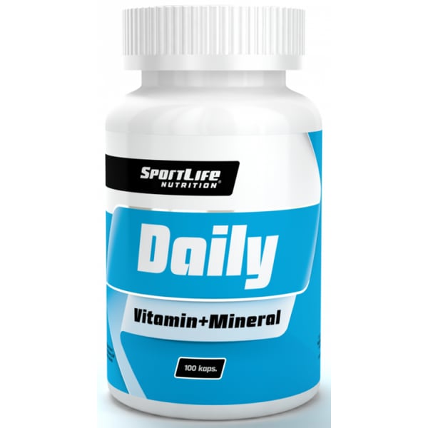 Multivitamiini, SportLife Daily Vitamin+Mineral 100 tabs. 