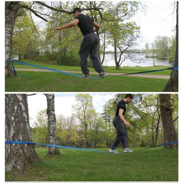 Voimisteluliina, (Slackline)