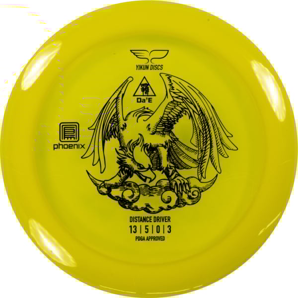 Yikun Phoenix Line Da’e Pituusdraiveri Frisbeegolfkiekko, keltainen
